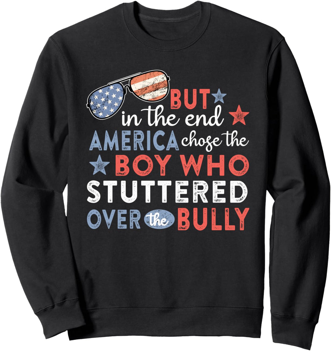 Aber am Ende entschied sich Amerika für einen Jungen, der Sweatshirt