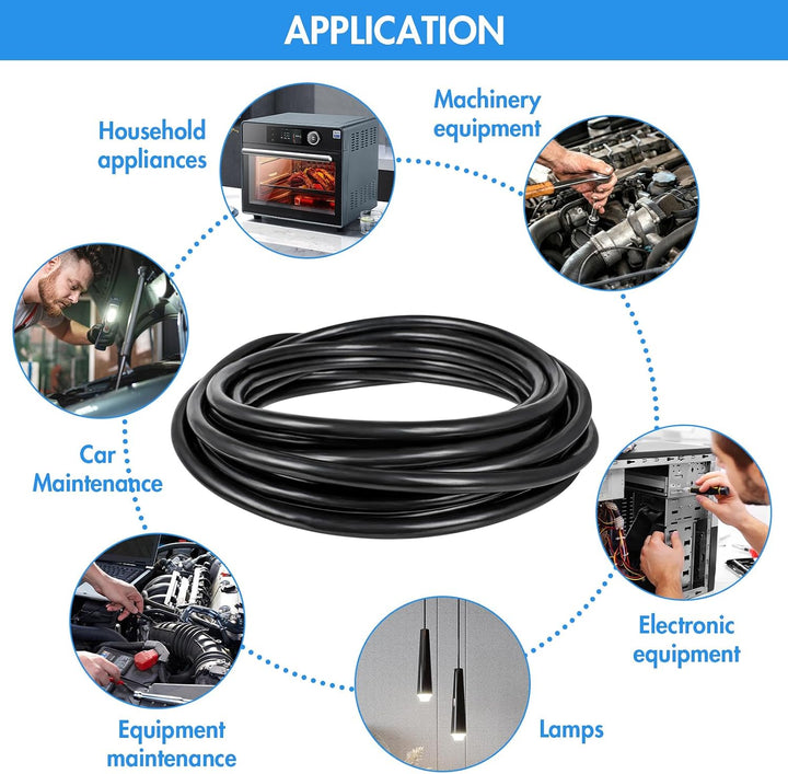 Aelmiyw KFZ Kabel 2x0,5 mm²,10m Kabel 2 Adrig Kabel,Anhänger Kabel,Fahrzeugleitung Verschiedene Anwe