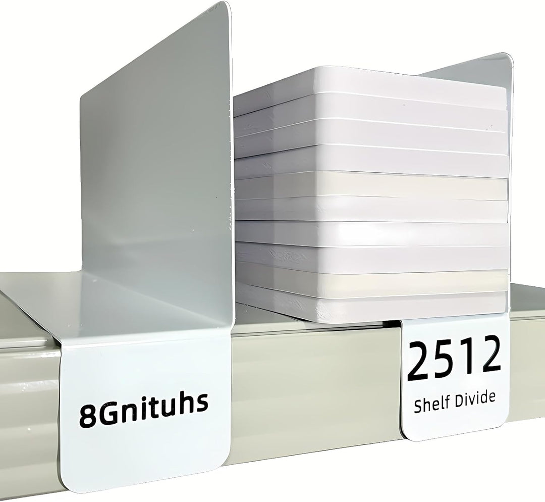 20 Stück 25 x 12 cm 1 mm Bücherregaltrenner; Bücherregaleinsatz; Freiraum für Regale und Schränke; C