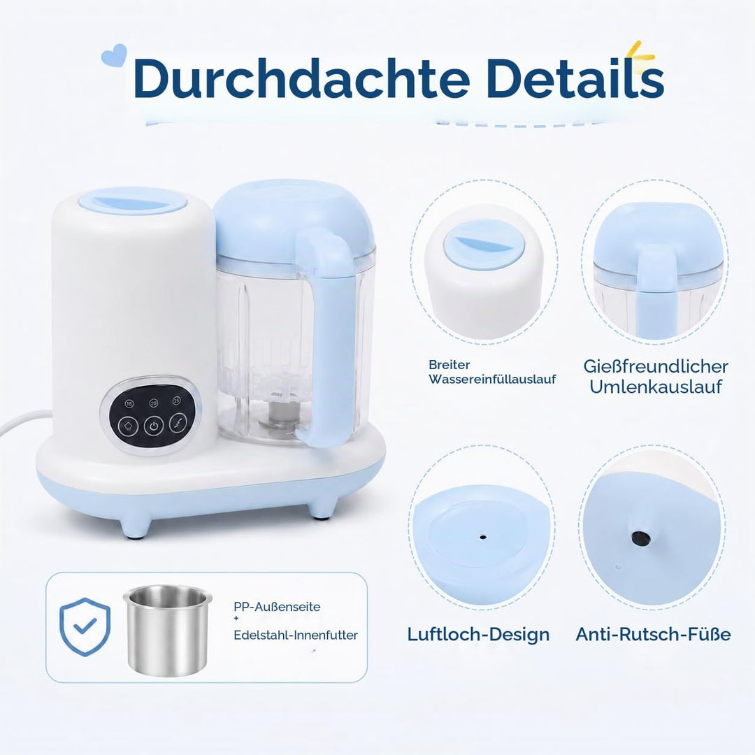 Baby Food Maker Automatischer Mixer, multifunktional, 10.000 U/min, Timer, 250 ml, Küchenmaschine, M