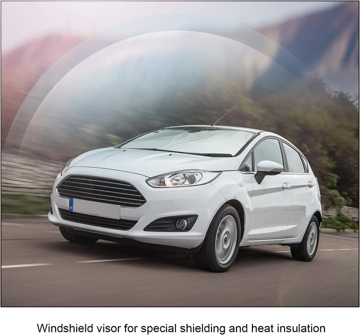 BIXUAN Fiesta MK7 Sonnenschutz kompatibel mit Ford Fiesta MK7 2008-2016 Windschutzscheibe für Fiesta