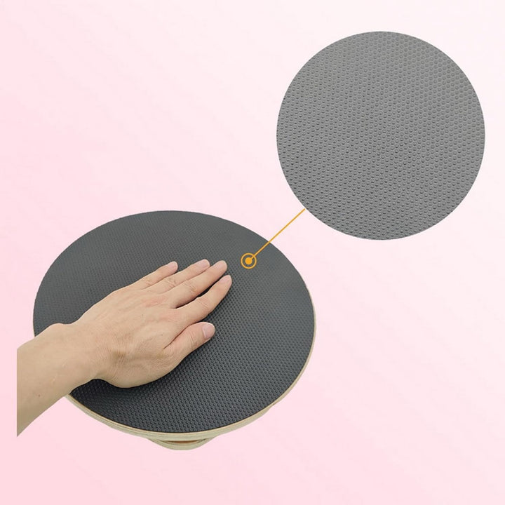 Ab Twister Board für Übungen, Wooden Balance Twist Board, Core Waist Trainer, Body Toning Disc, trag