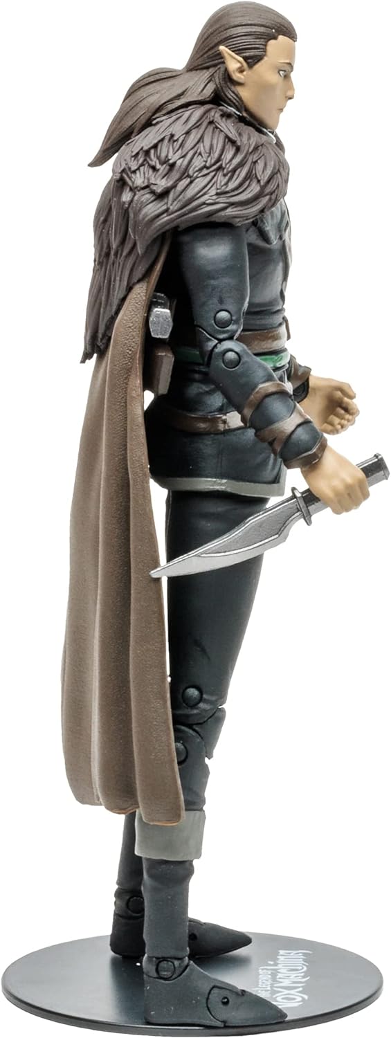 McFarlane Toys, 7 Zoll Critical Role Vox Machina Vax'Ildan Actionfigur mit 22 beweglichen Teilen, Sa