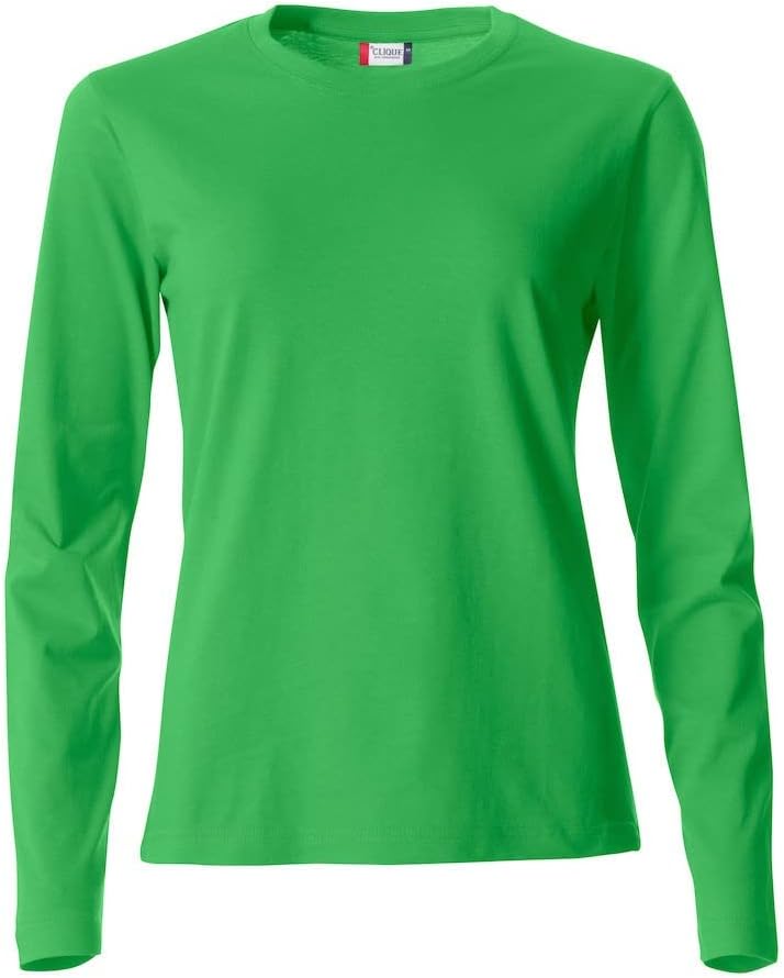 Clique - Langarm-T-Shirt mit Rundhalsausschnitt für Damen Basic-T L/S Damen aus Baumwolljersey in Sl