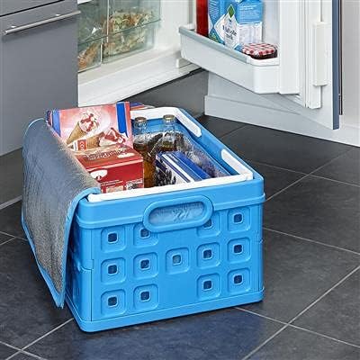 Sunware 57200611 faltbare Kiste mit Doppelgriff und Kühltasche,