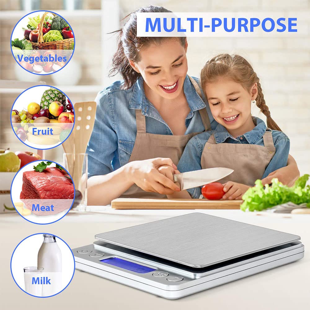 Edelstahl Waage Küche, Mini Digitale Taschenwaage, Edelstahl Cuisine Waage, Elektronische Edelstahl