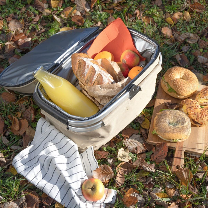 Livoo - Picknickkorb für 4 Personen SEP117C, beige