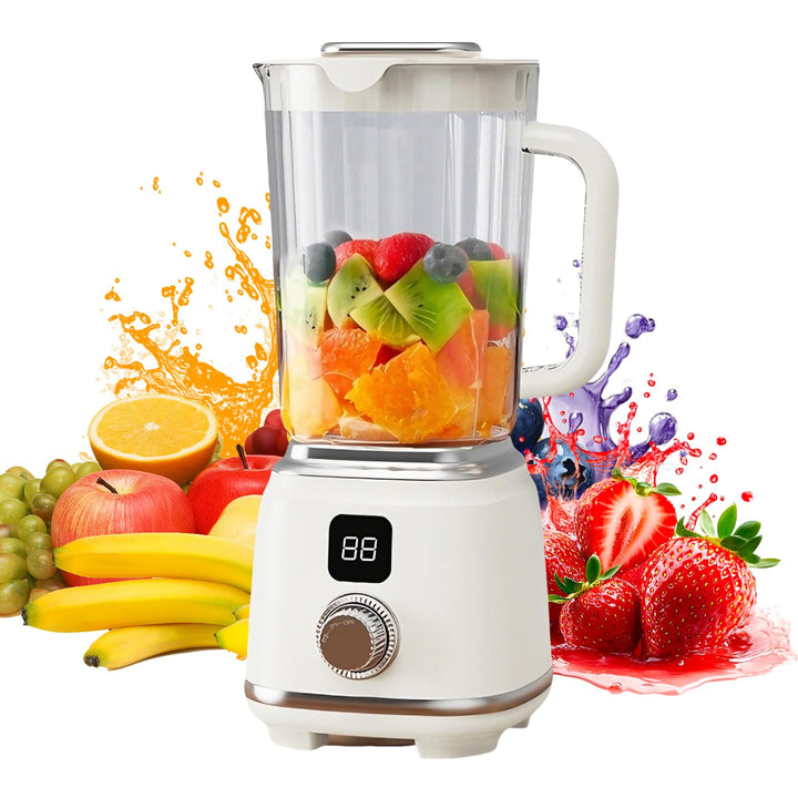 Smoothie Maker, 600 ml Tragbarer Mini Mixer Smoothie Maker to go mit 10 Rostfreien Klingen& Digitala