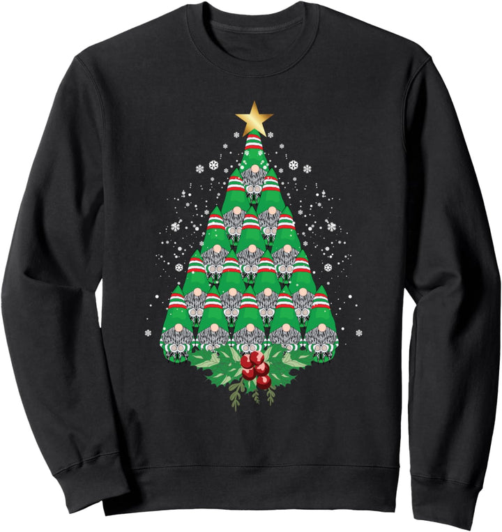 Weihnachtsbaum Gnom Weihnachtsdekor Grüne Gnomen Elfen Sweatshirt