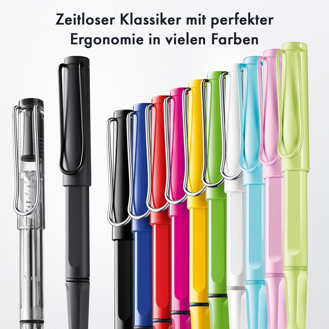 Lamy safari aquasky Tintenroller – zeitlos klassischer Stift mit ergonomischem Griff & Strichbreite