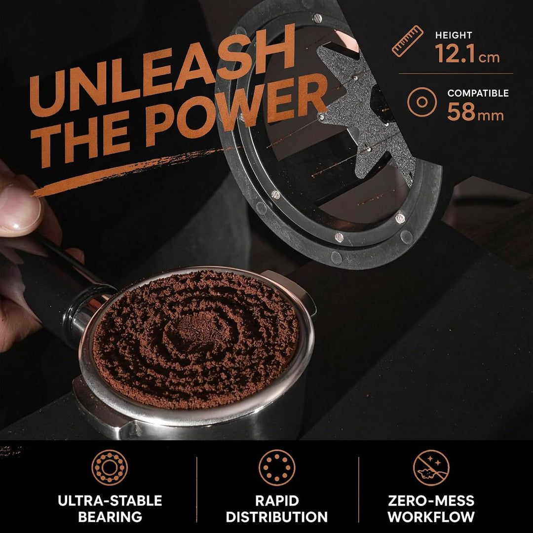 Espresso Nadel Verteiler 58mm Kaffeeverteiler Nadeln Kaffee Tamper Nadel | Verteilerwerkzeug mit 8 N