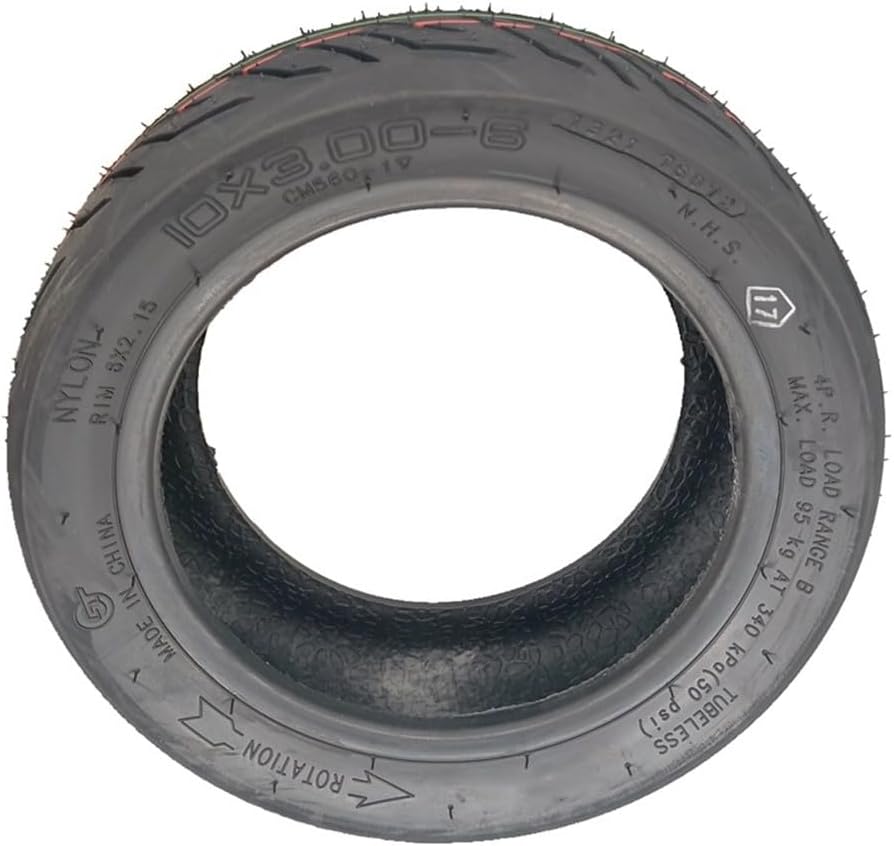 10 Zoll dicke schlauchlose Reifen 10x3.00-6 für Elektroroller UTV ATV Balance