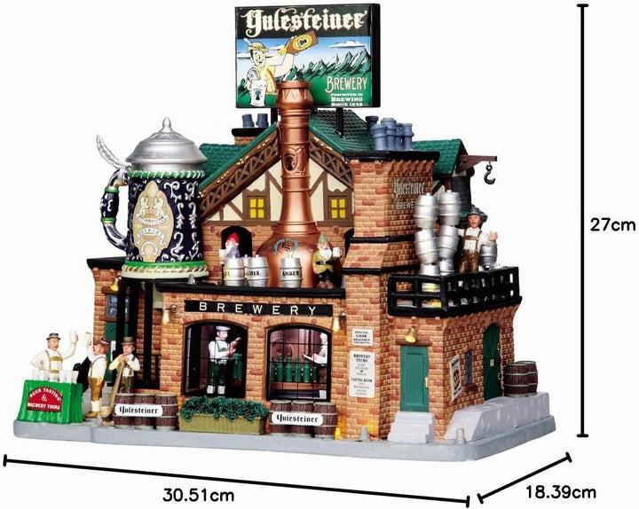 Lemax 05073-UK Caddington Village Sights &amp; Sounds: Yulesteiner Brewery