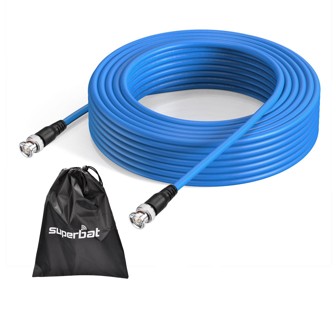 Superbat® 1 Stück 22m (75ft) SDI Kabel BNC Kabel 75 Ohm,3G/6G/12G (Belden 1694A)，Unterstützt HD SDI/