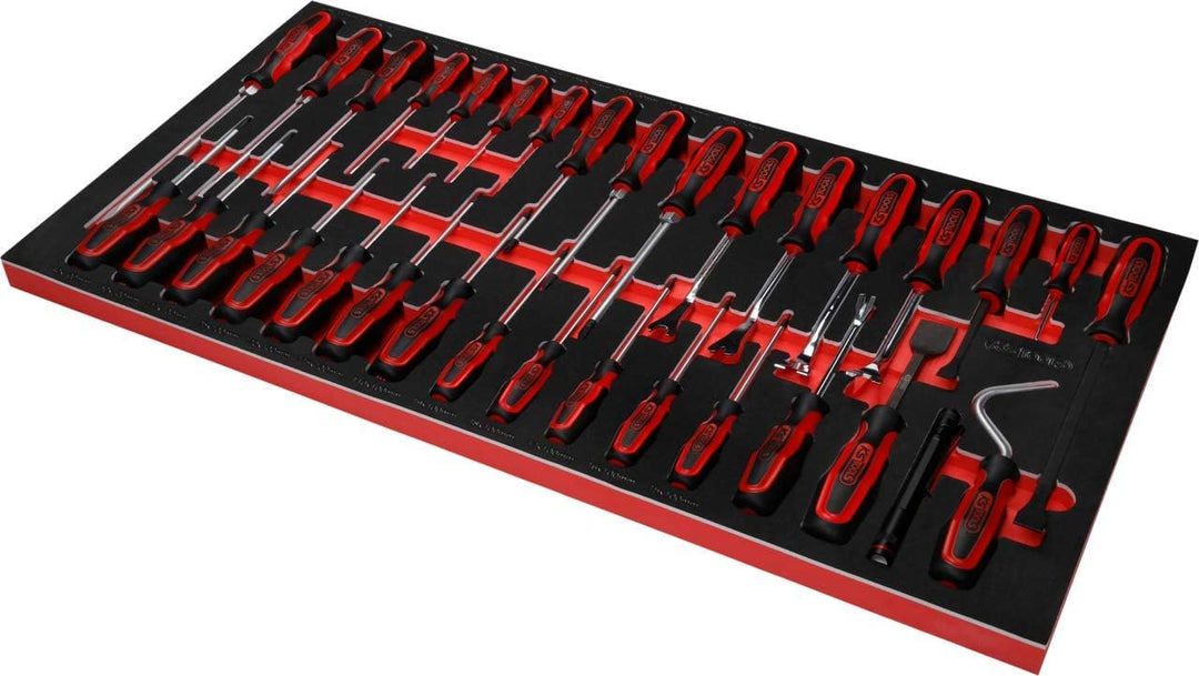 KS Tools 813.0033 Schraubendreher-Satz in Schaumstoffeinlage, 33-tlg