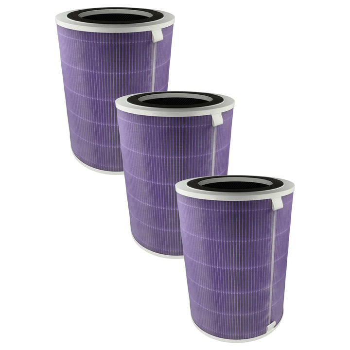 vhbw 3X Luftilter kompatibel mit Pro Breeze PB-P07 Luftreiniger - Kombifilter Vorfilter + HEPA(H13)