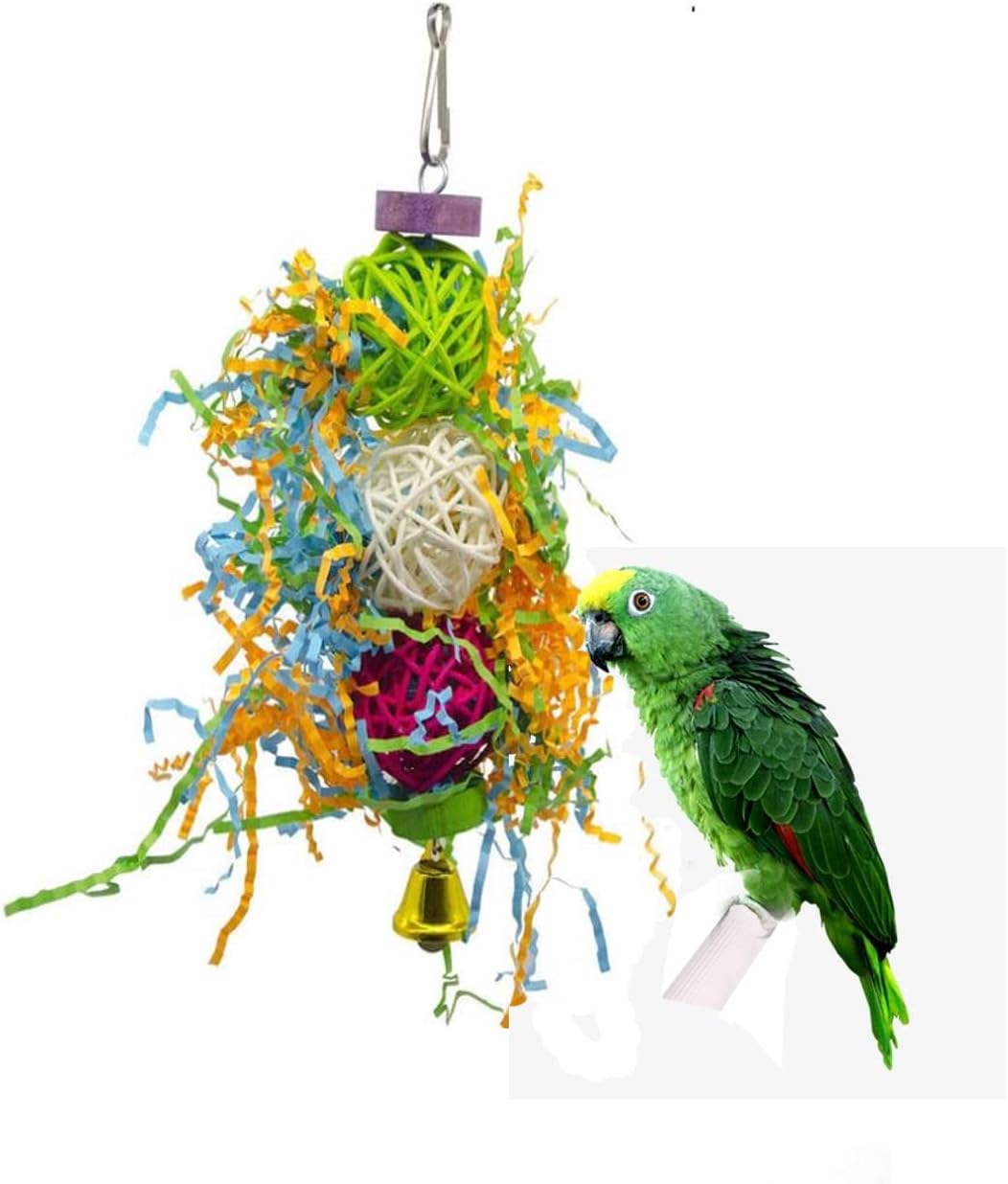 通用 IZF6 Wooden bird toy Parrot gnawing supplies, Acrylic