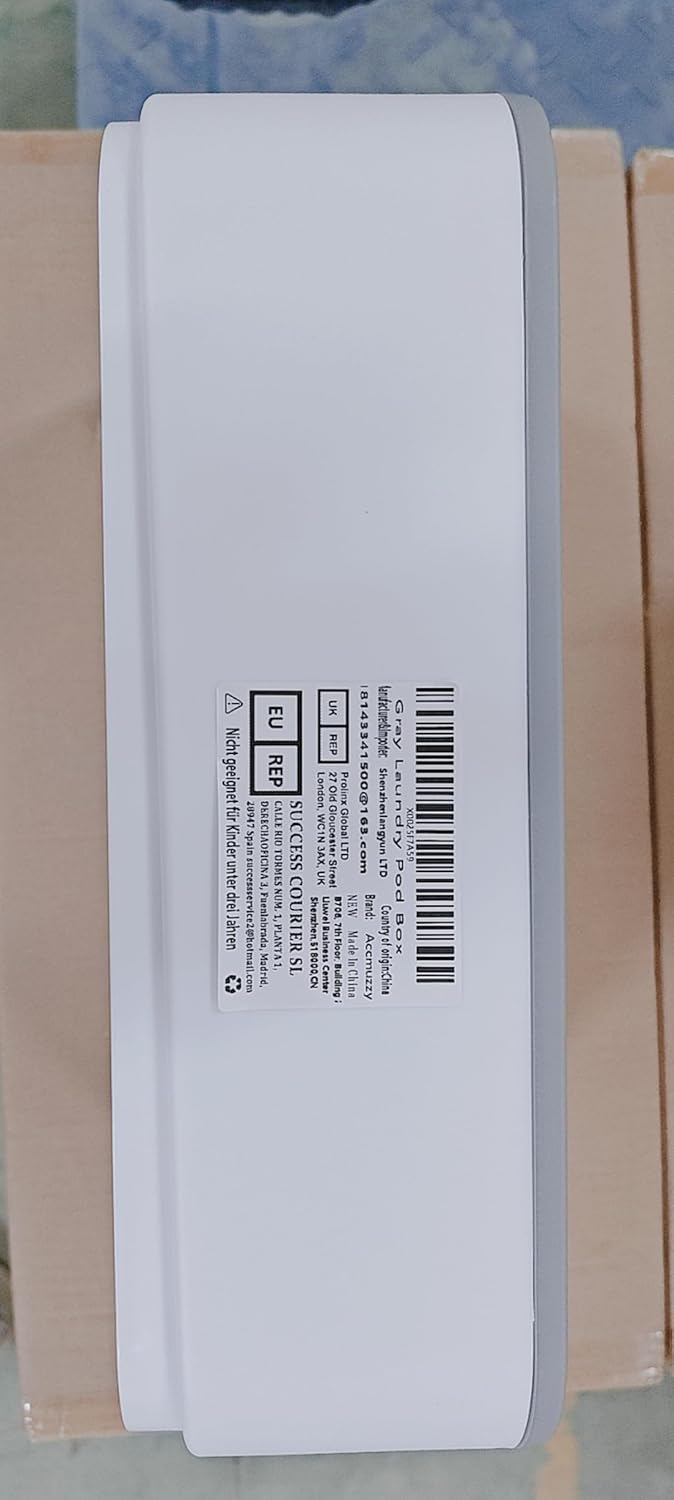 Waschmittel Pods Aufbewahrung für 100 Wäschepods,Waschmittelbox mit Schiebedeckel,Waschmittel Organi