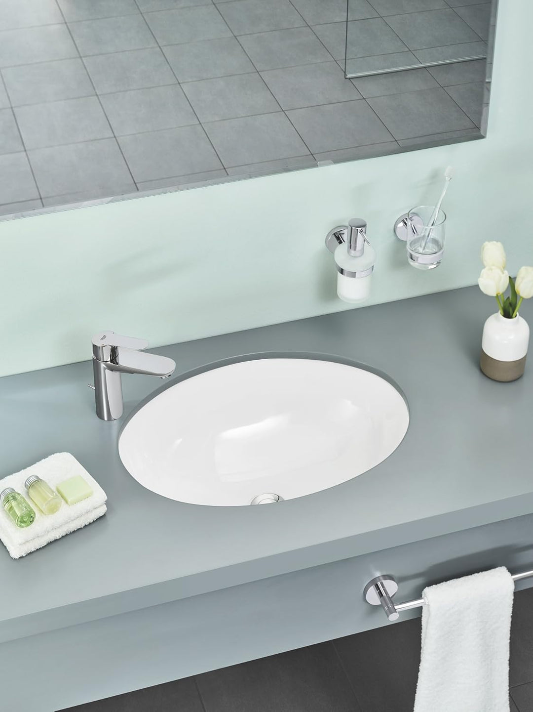 GROHE BauEdge | Badarmatur - Einhand-Wannenbatterie, chrom | 23334000 & BauEdge | Badarmaturen-Einha