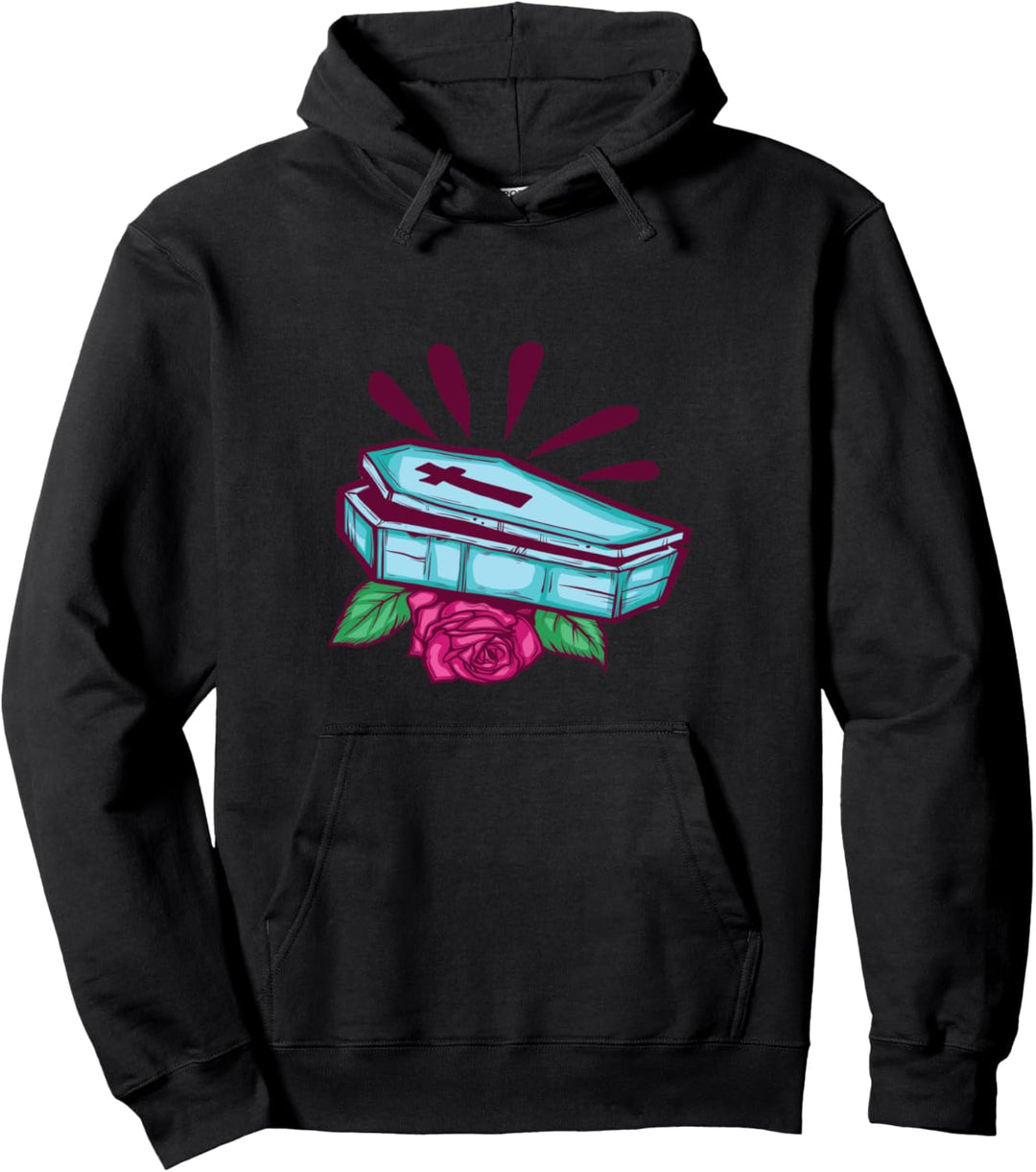 Sarg Pastell Goth Japanische Anime Kawaii Pullover Hoodie
