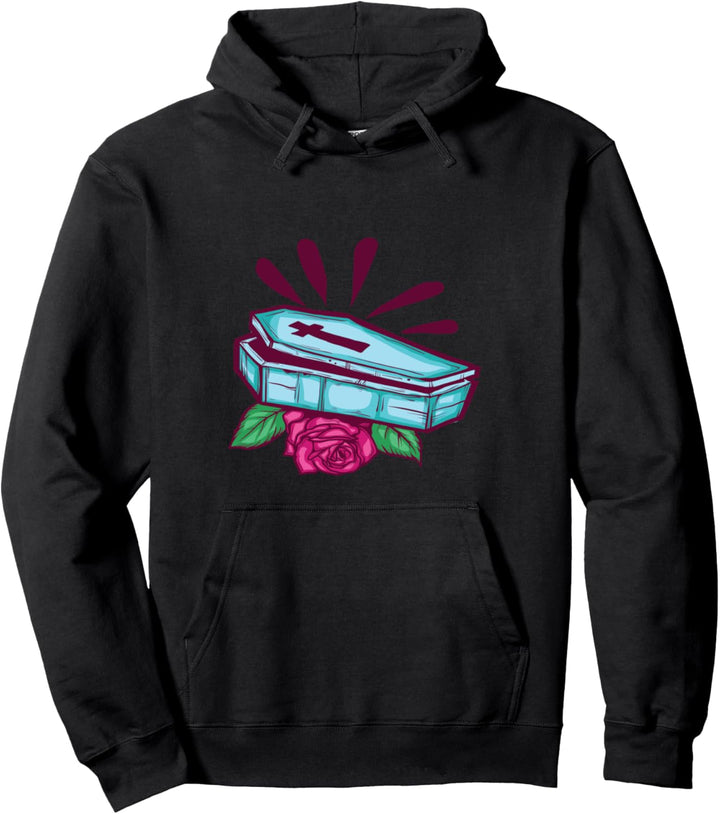 Sarg Pastell Goth Japanische Anime Kawaii Pullover Hoodie