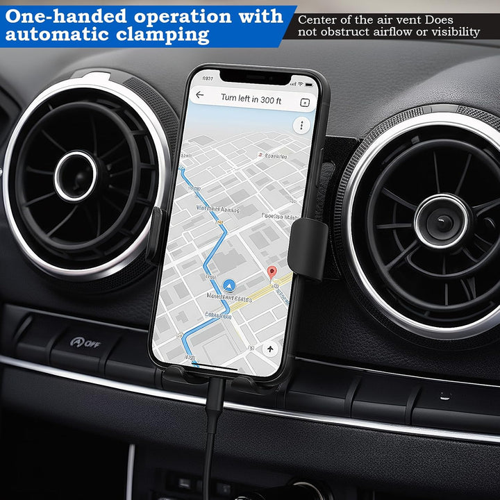 Handyhalterung Auto, Car Phone Holder, Holder Phone Mount Verstellbarer Blickwinkel, 360° Drehbar KF