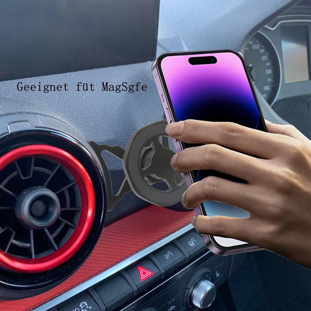 Magnet Handyhalterung kompatibel Audi Q2 und Audi SQ2 geeignet für MagSafe Smartphone und GPS mit Au