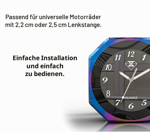 Motorrad wasserdichte Uhr schwarz blau rot silber für Fahrrad/Motorrad/SUV verschiedene Modelle, pas