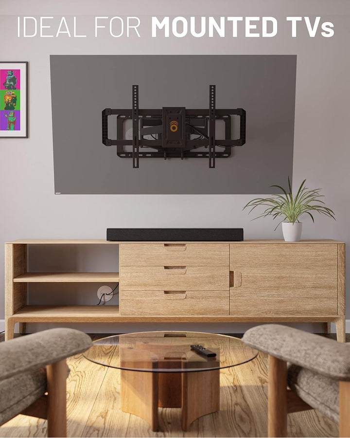Echogear Kabel-Abdeckung für Wandfernseher - Wand-Kabeltüllen-Kit CMIWG Schwarz, Schwarz