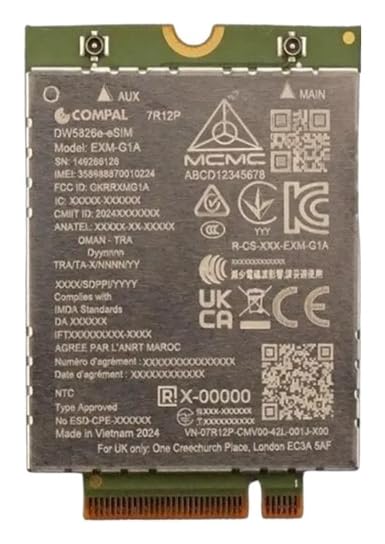 Dell Wireless DW5826E - Drahtloses Mobilfunkmodem | DELL-9WCV5 | 5397321028888