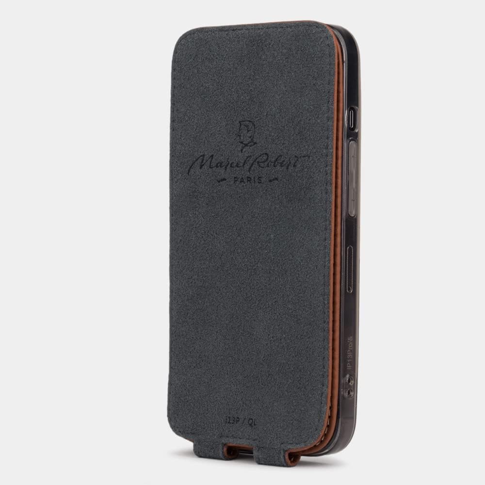 marcel robert - Handytasche für iPhone 13 Mini - Patentiertes Modell - aus echten Premium Leder - [