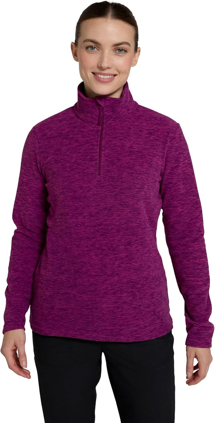 Mountain Warehouse Snowdon Melange Fleece-Pullover Damen - dünner Warmer Winter-Pullover aus Fleece