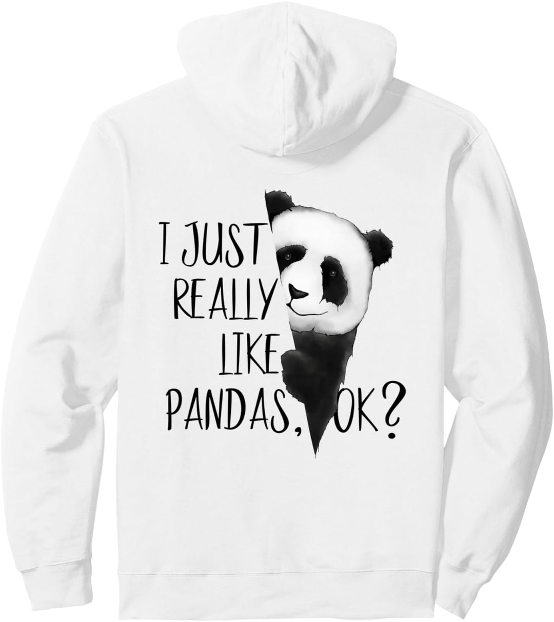 I Just Really Like Pandas, Ok? Funky PandaBär Pullover Hoodie
