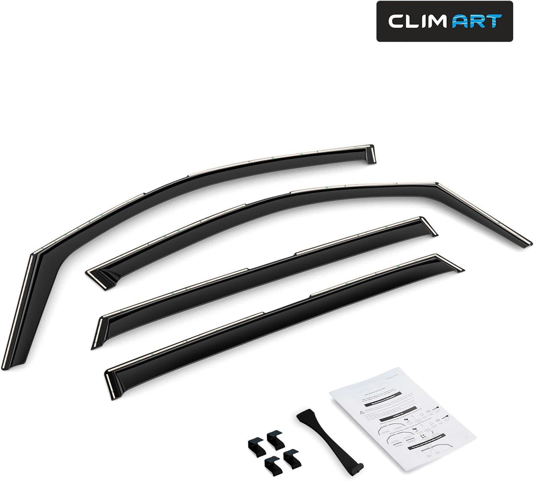 CLIM ART Windabweiser für/kompatible mit Kia Sorento 2020-2025 SUV MQ4 - Integrierte Regenabweiser -
