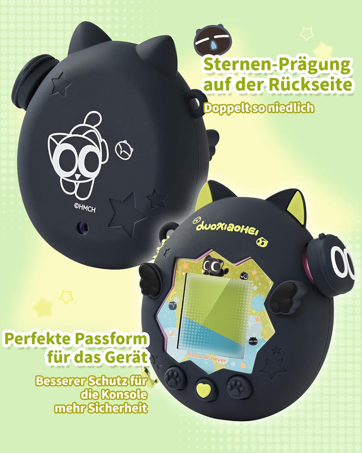 GeekShare Silikon-Hülle Kompatibel mit Tamagotchi Paradise, Weiche Schutzhülle, Button Caps, Perlenk