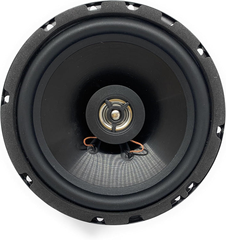 Sound Way 2-Wege-Koaxial-Lautsprecher-Set, 16,5 cm (120 W Max / 60 W RMS) mit Adaptern und Kabeln, k