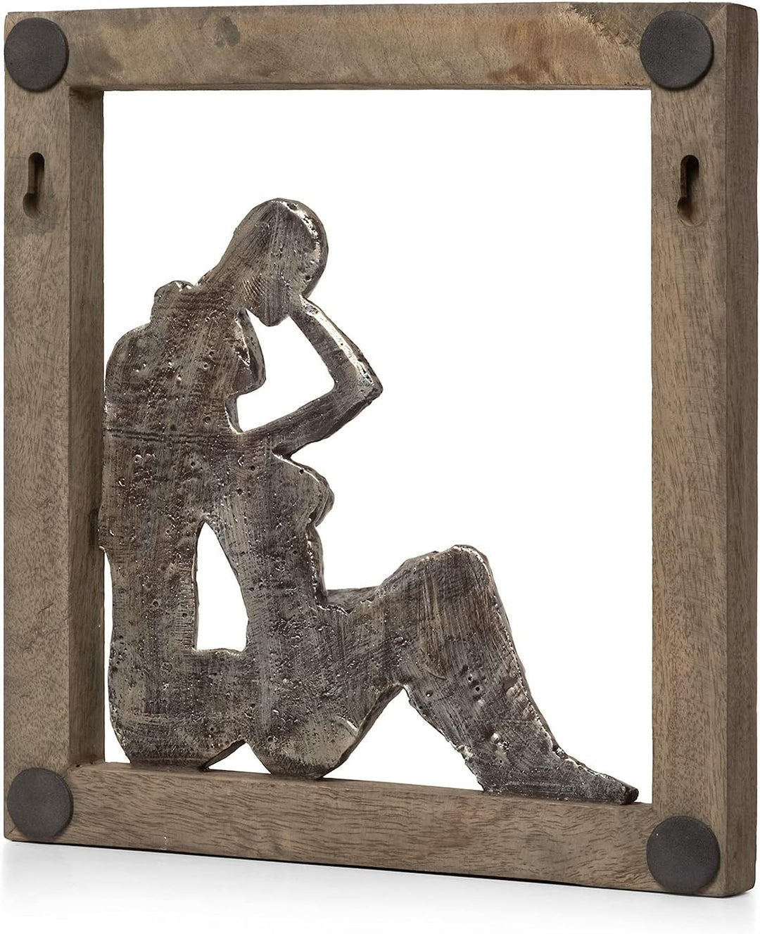 Moritz Skulptur Liebespaar im Bilderrahmen I 27 x 29 x 3 cm I verliebtes Paar I Pärchen I Geschenkid