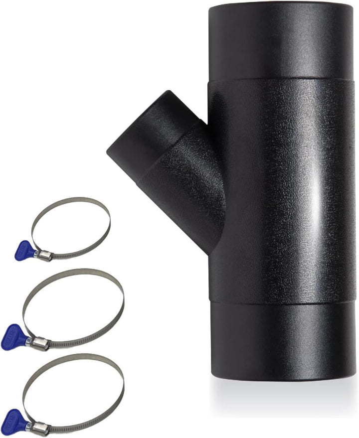 Y Stück 100mm, Absaugung Werkstatt, Y stück 100mm Abluft Adapter inkl. 3 Schlauchklemmen, Absaugung