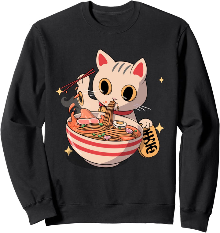 Kawaii Neko Ramen Cute Ramen Cat Japanese Nudeln Anime Sweatshirt