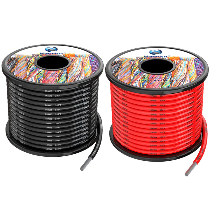 10awg 5,3mm² Silikon Elektrischer Draht Kabel 2x8 Meter sauerstofffrei hochtemperatur beständiger ve