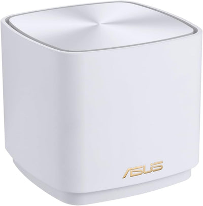 Asus Ai Mesh AX-WLAN System ZenWiFi XD4 Weiss kombinierbarer Router (1er Pack, AX1800 WiFi 6, 2x Gig