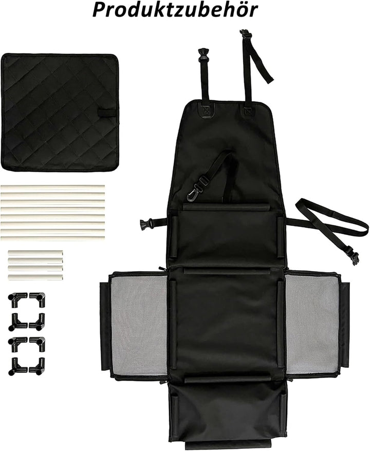 CALIYO Hundesitz Auto für kleine Hunde, Extra Stabiler und Wasserdichter Hundeautositz mit verstärkt