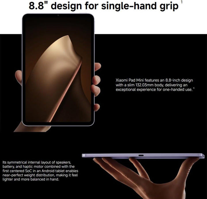 XIAOMI Tablet Pad Mini 12GB+512GB 9,9 Zoll Schwarz 7500mAh Akku 165Hz IPS LCD Display Mediatek Dimen