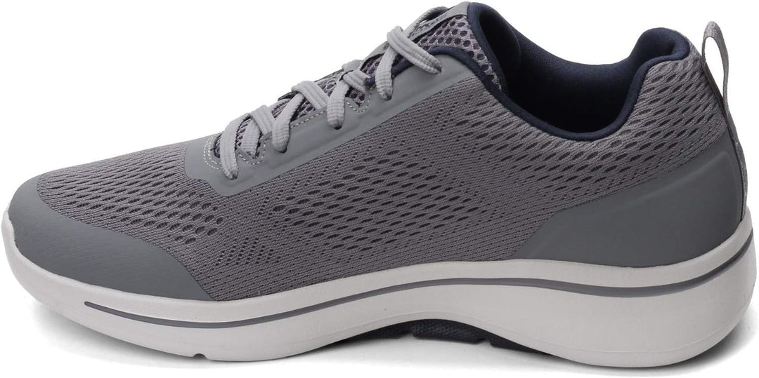 Skechers Herren Go Walk Arch Fit Idyllic Sneaker 42.5 EU Grau Marineblau, 42.5 EU Grau Marineblau