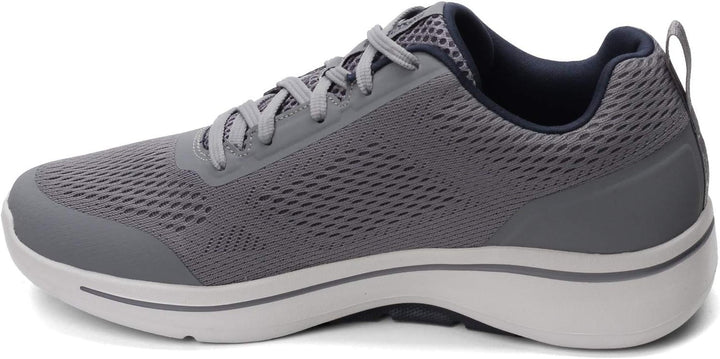 Skechers Herren Go Walk Arch Fit Idyllic Sneaker 42.5 EU Grau Marineblau, 42.5 EU Grau Marineblau