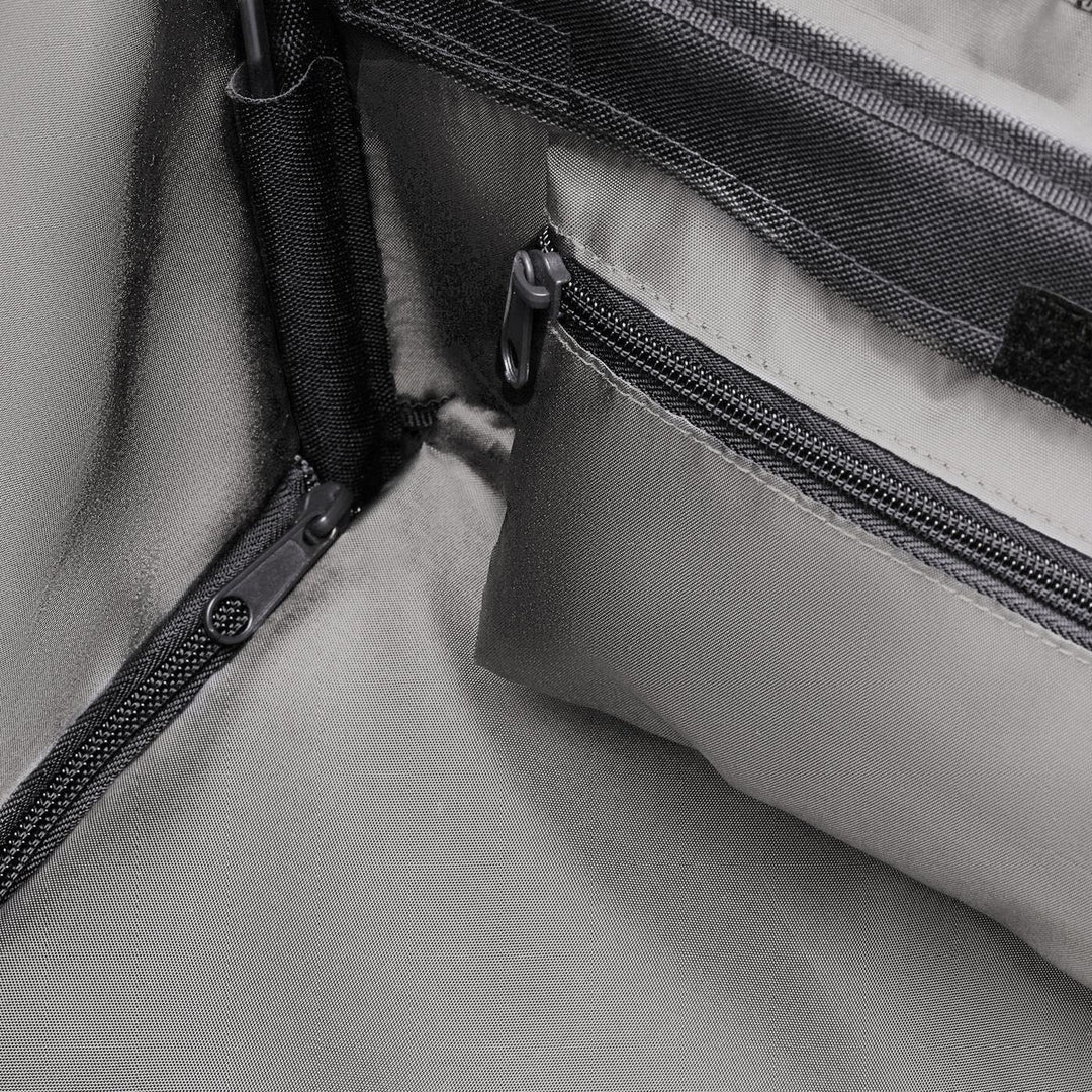 reisenthel citycruiser Set (Rack + Bag) Tasche Herringbone Grey + Rack Black - Praktische Einkaufsta