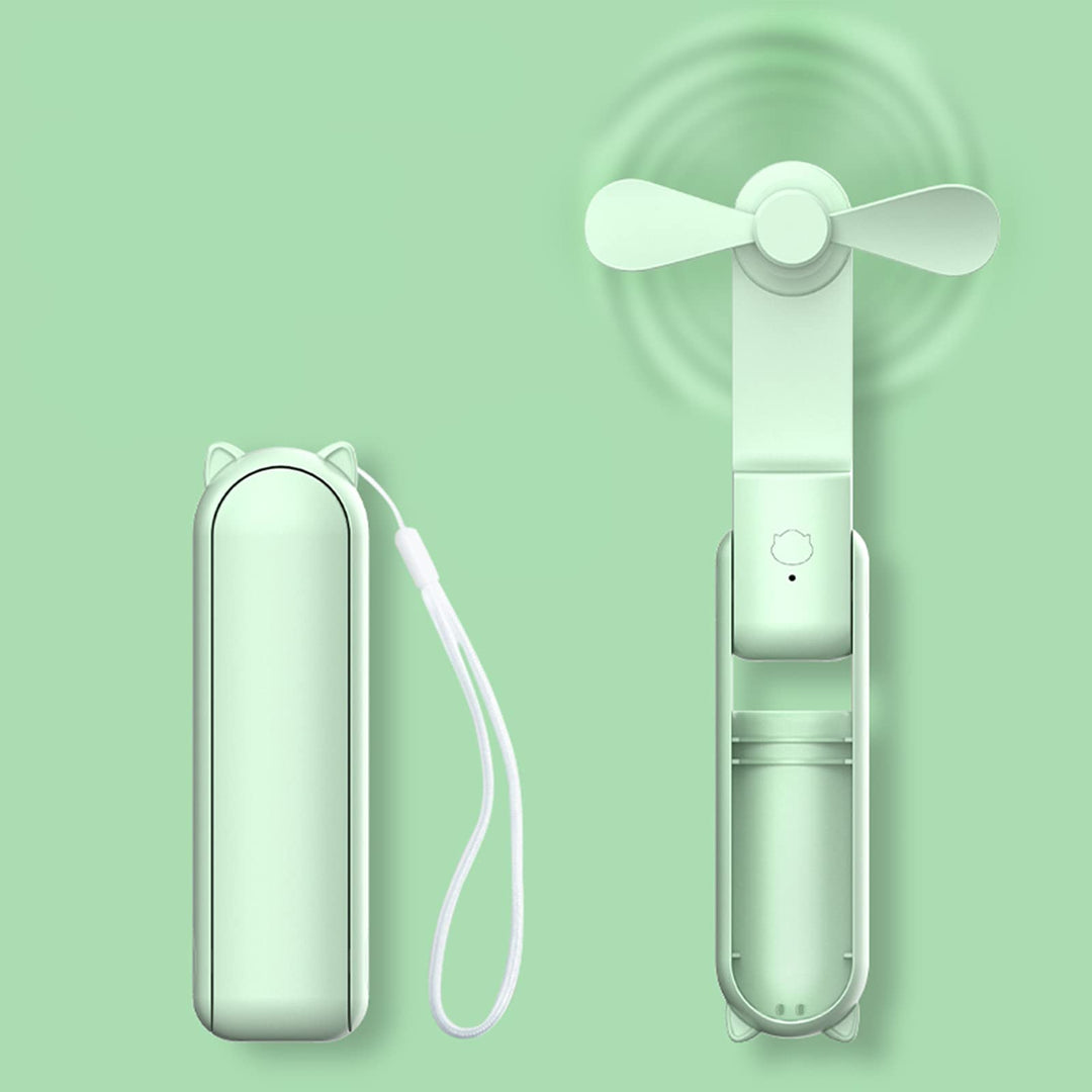 Handventilator to Go, 125g Ultraleichter Taschenventilator Mini, 20H Max Akku mit Powerbank, USB Auf