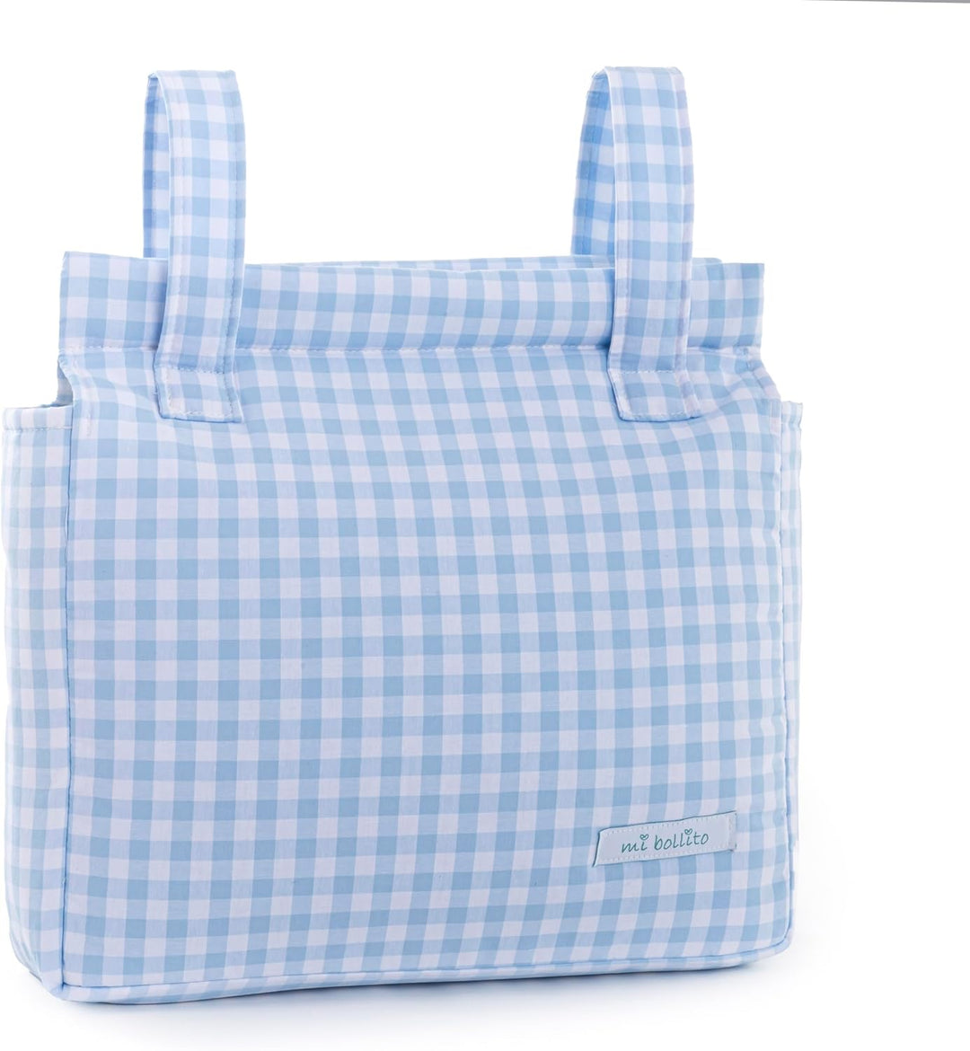 Mein gekochtes - Vichy Modellpaket, Blau 2, Pakket met wandel tas, verschoningsmatje en toilettas