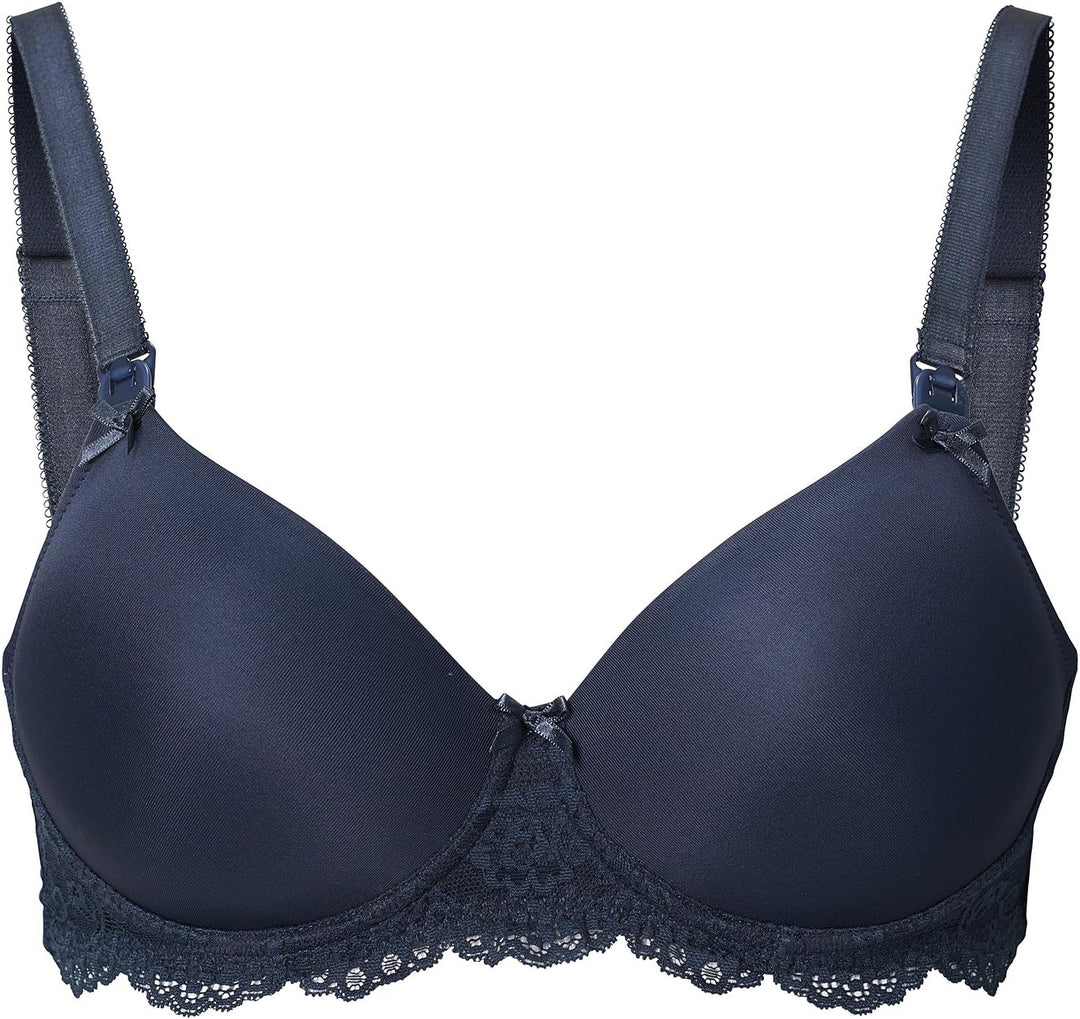 Noppies Damen Supreme Lace Touch Nursing Bra Umstands-BH 70B Dark Blue, 70B Dark Blue