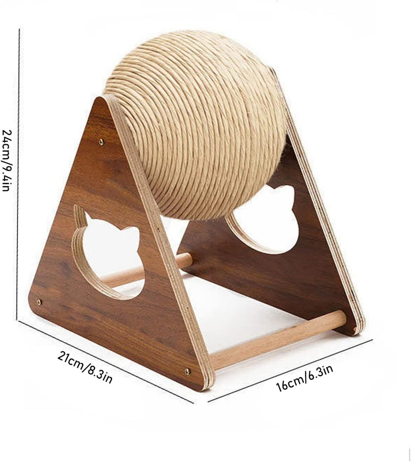 GDWD Katzenspielzeug Ball Sisal, Kratzspielzeug Katze, Sisalball Gross, Kratzball für Katzen (Mittel